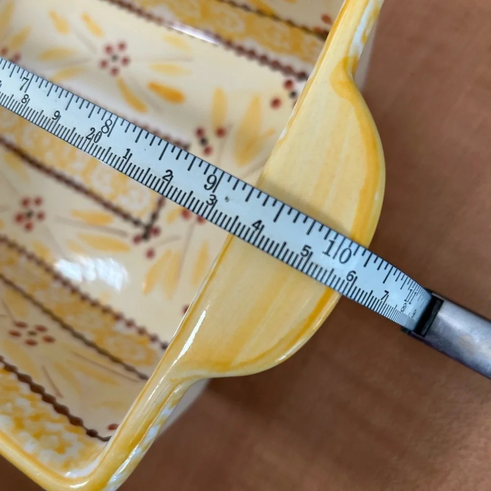 temptations bakeware presentable ovenware old world yellow Tara baking dish